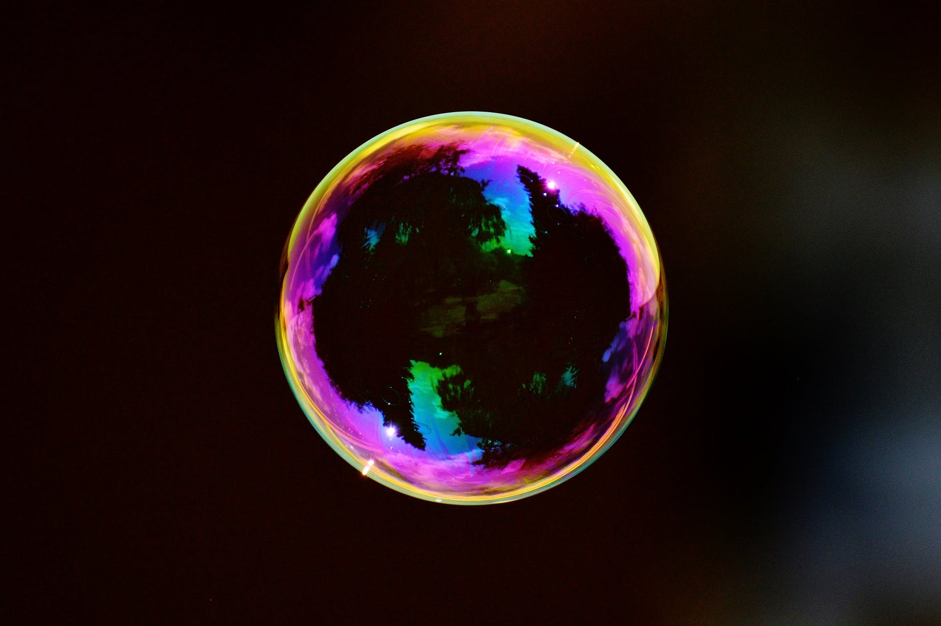 ball black bubble colorful